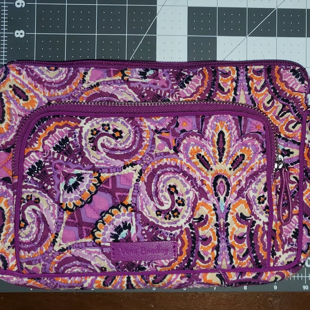 Vera Bradley Iconic RFID Little Hipster Bag Purple Dream Tapestry